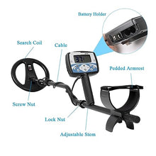 FENOKD Metal Detector, Underground Metal Detector 270mm Waterproof Search Coil High Sensitivity Metal Detecting Tool
