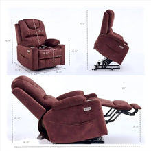 KANGYINGLE Oversized Power Lift Recliner Massage Chair for Elderly