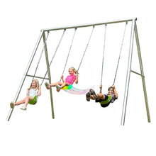 Sportspower Patriot Metal Swing Set Silver/Green