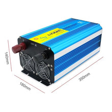 JVPDSLMN 2500W/5000W DC 12V/24V to AC 110V 100V 50Hz/60Hz LED Voltage Display Converter Remote Control US Socket Pure Sine Wave Inverter (Color : 24V 60HZ US)