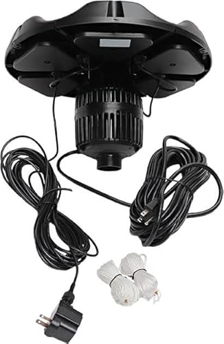 EasyPro Pond Products Starburst Mini Floating Fountain with LED Light Set Crystal