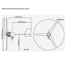 ATO 800W Wind Turbine, 24V, Low Wind Speed Starting Wind Generator for House, Boat And Wind Solar Hybrid Streetlight
