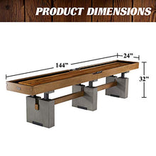 Barrington Billiards Urban Clyborne Shuffleboard Table Brown/Gray