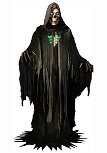 Seasonal Visions Towering Reaper Animated Halloween Prop 10' Black