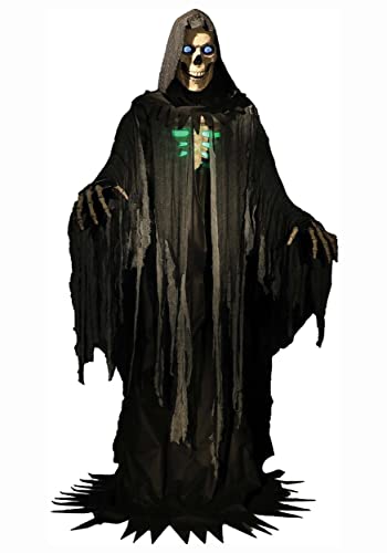 Seasonal Visions Towering Reaper Animated Halloween Prop 10' Black