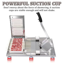 Meat Skewer Machine, BBQ Tool Beef Mutton Kebab Maker Machine Outdoor Picnic Camping Parties Barbecue Helper 10 Holes Manual Skewer Machine