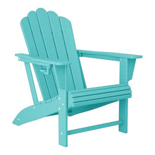 WestinTrends Highland Outdoor Patio HDPE Adirondack Chairs with Cup Holders (Set of 4), Turquoise