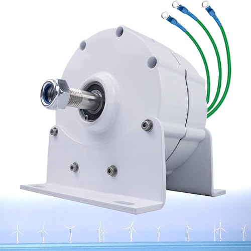 ZHLINGQ Low RPM 600R/Min 3000W 5000W 6000W 8000W 9000W 10000W Small Permanent Magnet Generator Electric Three Phase Ac Alternator Portable Dynamo for DIY Your Own Horizontal Wind Turbine,24V-9000W
