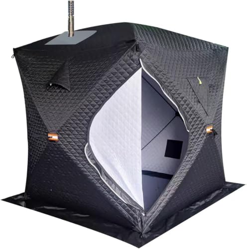 Outdoor Sauna Tent, Insulated All-Weather Fishing Tent for 4 People
