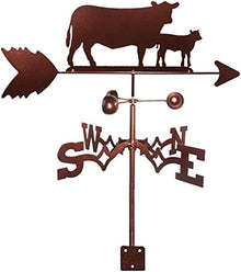 Weathervane Metal for roof Garden Yard Farm Weathervane Wind Vane with Animal Ornament Garden Weather Vane Professional Measuring Tool Garden Yard Easy Use (#2)