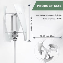 HUIZHITENGDA Vertical 8000W 12V-220V Magnetic Levitation Turbine