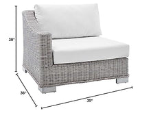 America Luxury - Outdoor Modern Rattan Lounge Chair White