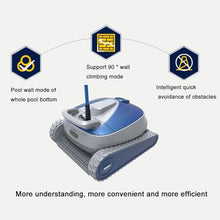 Robotic Pool Cleaner, Automatic Robotic Pool Vacuum Cleaner with Large Capacity Filter Basket, Upgraded Battery for Long Life, Ideal for Pools Up to 50 Feet