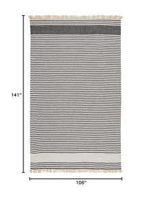 Jaipur Living Indoor Outdoor 9x12 Large Area Rug Striped Dark Gray