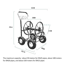 ZCBYBT Garden Hose Reel Cart Kit Car Wash Cleaning Water Pipe Storage Rack With3/4''Hose for Lawns, Terraces and Farms,80m