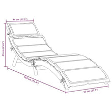 vidaXL Sun Loungers with Cushions 2 pcs Red Solid Wood Acacia