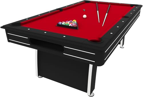 Fat Cat Tucson 7' Pool Table with Automatic Ball Return Red