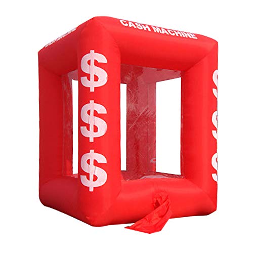 BMGIANT 87 Inch Inflatable Cash Cube Money Grab Machine with 2 Blowers