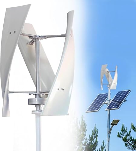 Zentorik 10000W Portable Wind Turbine Generator Kit - Vertical 3-Blade Helix Windmill for 12V, 24V, 48V, 220V - Efficient Low-Speed Wind Power System with Controller for Home & RV Energy Solutions