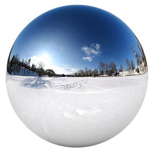 LXBAMKEA Stainless Steel Gazing Ball, Mirror Reflective Balls, Indoor Outdoor Garden Christmas Hollow Out Decor Crafts Ornaments, Floating Pond Balls, Home Yard Lawn Seamless Sphere (Color : Silver,