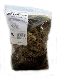 EZ Botanicals Live Mixed Moss Sampler - Premium Terrarium Grade - Pest Free 100 Quart