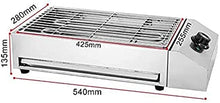 2800W Portable Smokeless Electric Grill Barbecue Grill with Continuous Temperature Adjustment 50~300°C/122°F-572°F, CE/FCC