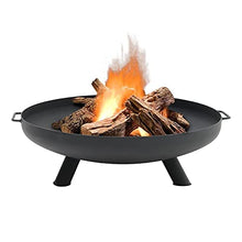 Outdoor Fire Pit Garden fire Pit Garden Patio Heater Camping Bowl for Wood, Charcoal Cast Heat-Resisting Steels Garden fire Pit with Tripod Stand (Rust D1200*H330) Grill Barbecue Rack (B