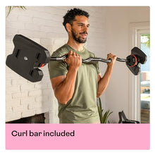 Bowflex SelectTech 2080 Barbell with Curl Bar Black