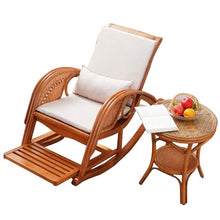 Large Outdoor Rocking Chair, Anti-Tipping Design, Ergonomic Design, Suitable for Living Room Balcony Garden(Yellow,132 * 83 * 66cm)