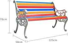 ERoomQ Outdoor GThe Bench,Outdoor Bench Patio Bench, 49in Solid Wood Terrace Bench Park GThe Bench, Courtyard Double seat Weather Resistance Color anticorrosive