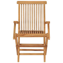 RJPLMFV Folding Patio Chairs 6 pcs Solid Teak Wood Outdoor Chairs Balcony Chair Deck Chairs for Gardens, courtyards