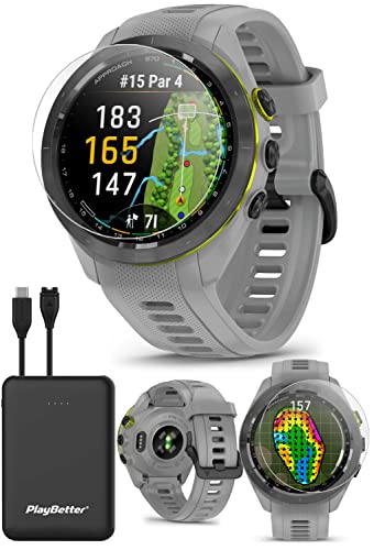 PlayBetter Garmin Approach S70 Golf GPS Watch Gray 42mm Powder Gray