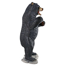 Design Toscano Growling Black Bear Life Size Statue Full Color