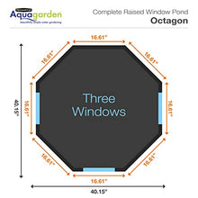 Aquagarden Complete Raised Window Pond Kit - Octagon Mocha