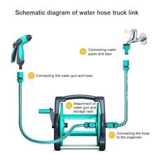 High Pressure Water Gun Portable Hose Reel, Home Garden Watering Hose Reel with Hose, Wall Mounted Hose Rack Storage, Garden Hose Reel, Blue, 5m-60m (Size : High Pressure Water Gun Set 5m Tube)