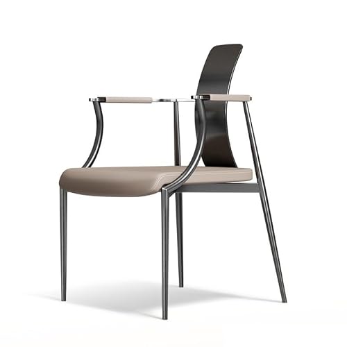 eexbz Comfortable Desk Chair Tea-Making Chair, Household Tea Table and Chair, Modern Stainless Steel Desk and Chair, Club Negotiation Chair Home Office Desk Chairs(A)