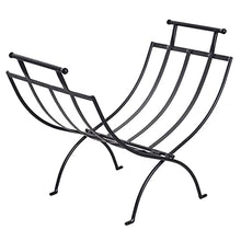 A1DFDFGOQSFG Firewood Rack Outdoor Foldable Rustproof Outdoor Firewood Rack with Handle, Without Cover Indoor Firewood Holder, Black Portable Log Stand,