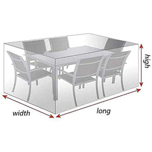 Garden Furniture Cover-Outdoor PVC Transparent Table Cover Waterproof-Heavy Duty Cube Patio Cover For Sofa Chair Cupboard Cover,Customizable (Color : Clear, Size : 250x210x90cm)