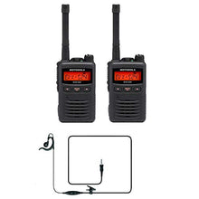 Motorola Solutions 2 EVX-S24 Digital UHF Radios & 2 MH-89A4B Headsets Black
