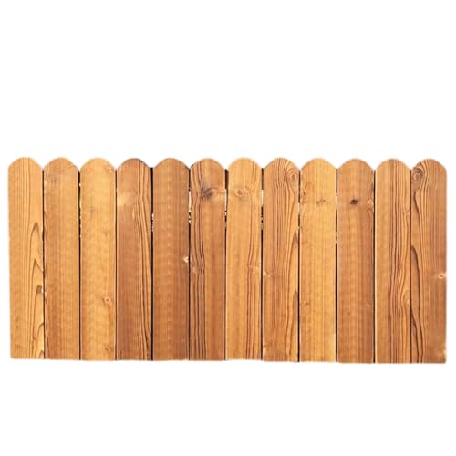 DECORN Garden Wooden Fence Wood Garden Edging Border Outdoor Landscape Border Edging for Gardens Lawns Balconies Courtyards Planting Fences, 35 ft(L),A-19.7" H