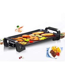 AFPSDLFJDLS Electric Barbecue Grill Non Stick Griddles BBQ No Lampblack Grille Machine Food Grade Nonstick Coating