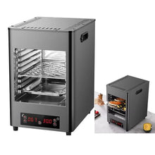 Electric Steak Grill, 1700W Portable Indoor Stainless Countertop Oven, Time Temperature Adjustable, Heats Up To 200-1450℉ Degrees, for BBQ, Grill, Toast, Broil Chicken, Beef, Pork & Vegetables
