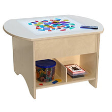 Wood Designs 30" Brilliant Light Table with Storage Natural