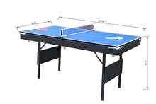 MRISN 3 in 1 Multi Game Table Black+Blue