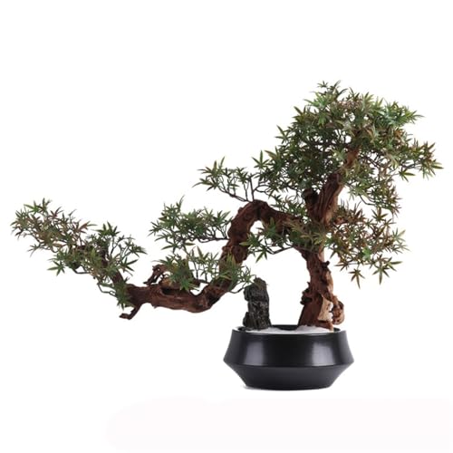QWERAXZG Chinese Simulated Maple Tree Decorations Green Plant Overall Floral Handicraft