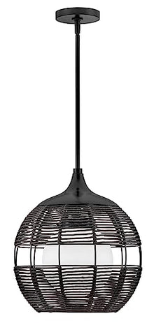 Hinkley Maddox Outdoor Large Bohemian Orb Pendant Light Black