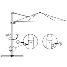 GAZOGJ Taupe Cantilever Parasol with Aluminum Pole - 250X250 Cm Garden Umbrella for Sun Protection, Outdoor Patio Shade, Stylish Garden Canopy, Easy to Install