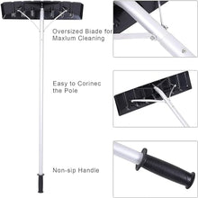 JYXYXSCP Snow Shovel Snow Shovel, Telescopic Pole Roof Rake Snow Removal Systems, Aluminum Head Used to Remove Roof Snow Accumulators are Often for Snow/Leaf