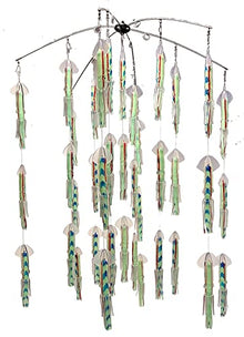 Squidnation Long-Tail Pakula Series Squid Dredge 36" Single Tension Loop Bar 9" LUMO Green