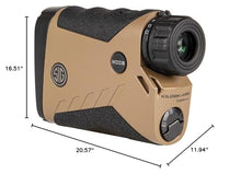 Sig Sauer KILO8K-ABS 7x25mm Tactical Hunting Laser Monocular Rangefinder Brown